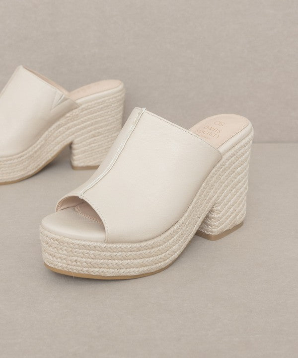 Darcy Espadrille Platform Slides