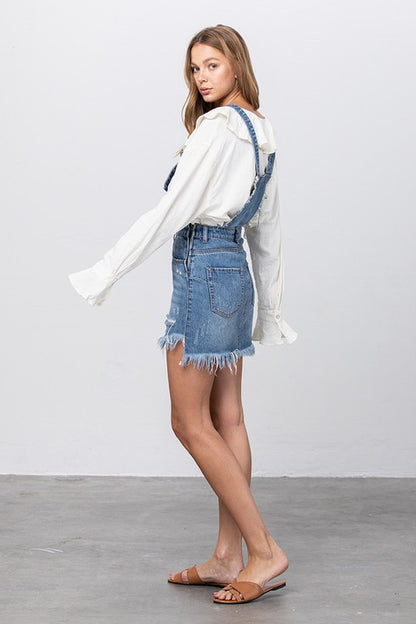 Fay Denim Overall Skirt