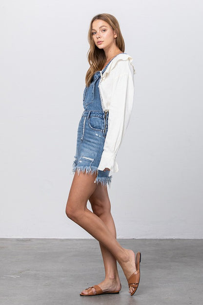 Fay Denim Overall Skirt