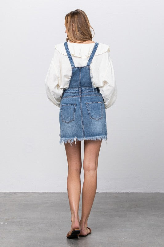 Fay Denim Overall Skirt