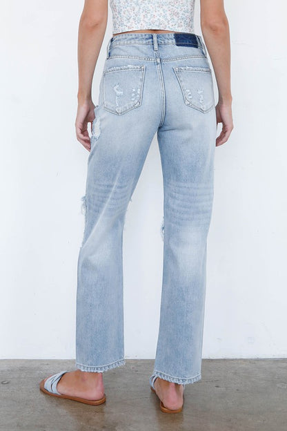 Gia High Waist Distressed Jeans