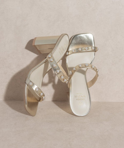 Victoria Pearl Strap Heel