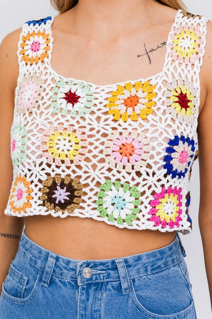 Arya Crochet Crop Top