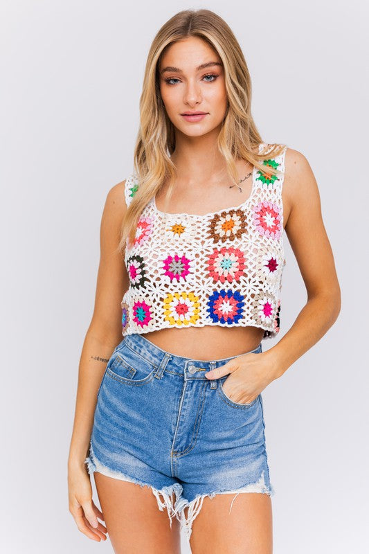 Arya Crochet Crop Top