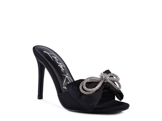 Dina Satin Bow Heels