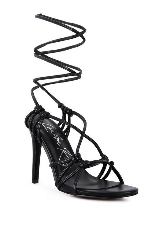 Trixie Knotted Lace Up Heel