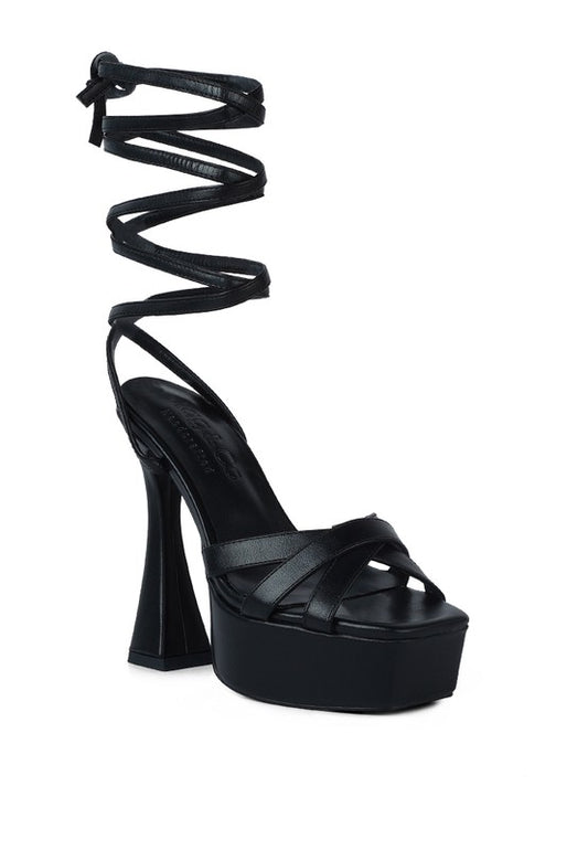 Blakely Lace Up Platform Heel