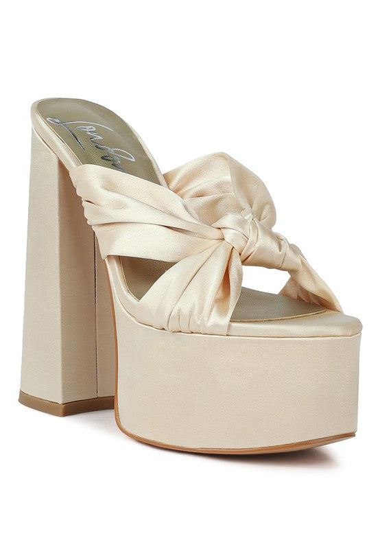 Jess Chunky Knot Platform Heels