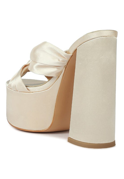 Jess Chunky Knot Platform Heels