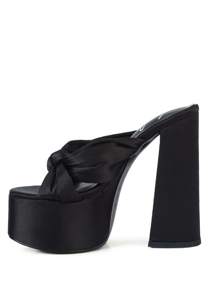 Jess Chunky Knot Platform Heels