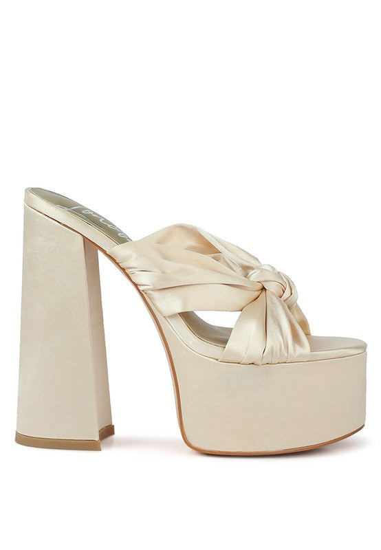 Jess Chunky Knot Platform Heels