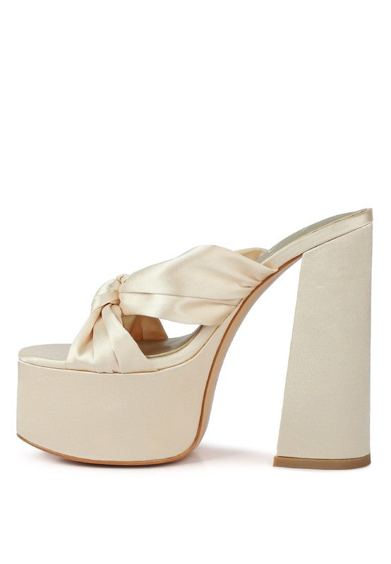 Jess Chunky Knot Platform Heels