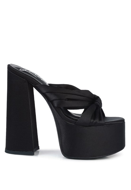 Jess Chunky Knot Platform Heels