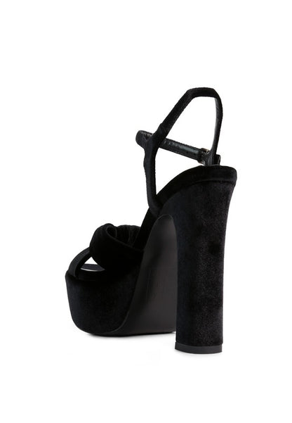 Jasmine Velvet Platform Heels