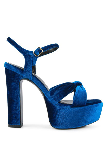 Jasmine Velvet Platform Heels