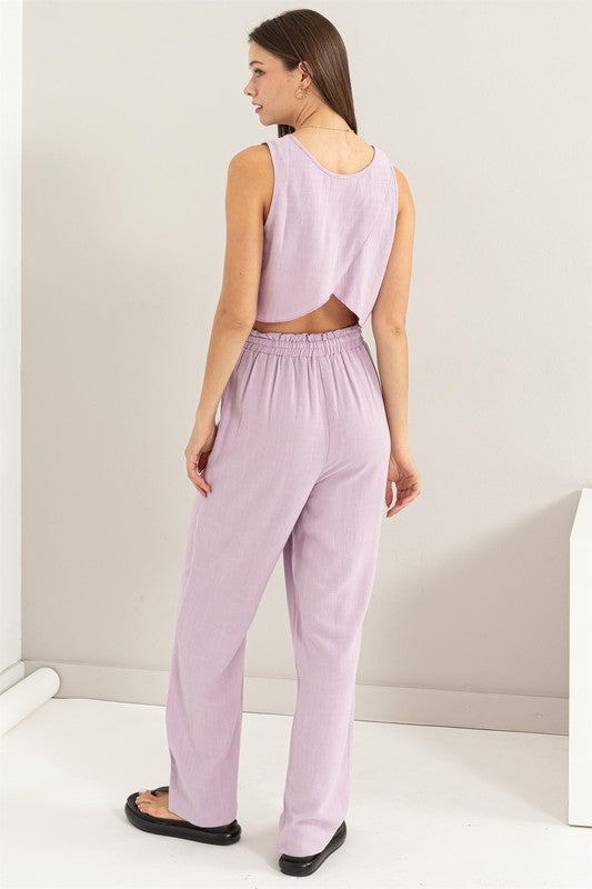 Kinsley Linen Blend Pant Set