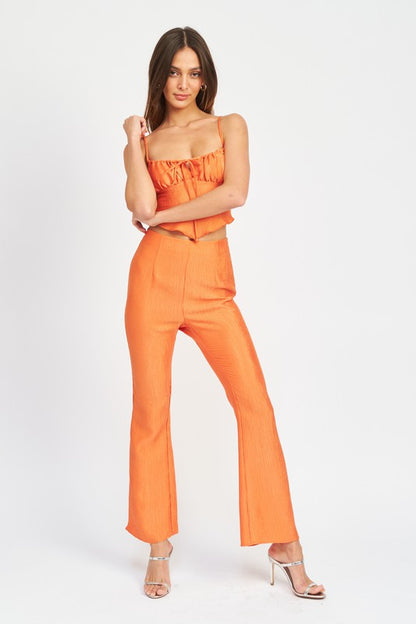 Freya High Rise Flare Pants - Set