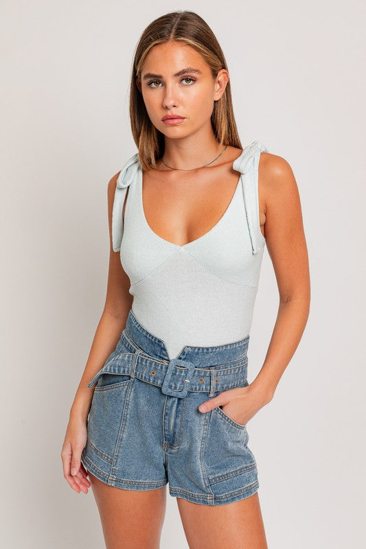 Skyla Tie Shoulder Bodysuit