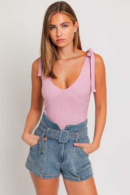 Skyla Tie Shoulder Bodysuit