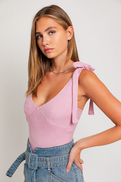 Skyla Tie Shoulder Bodysuit