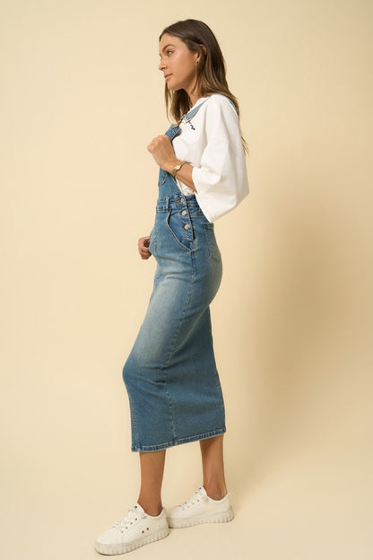 Oaklyn Denim Overall Skirt