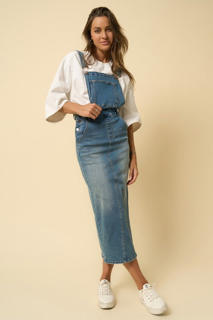 Oaklyn Denim Overall Skirt