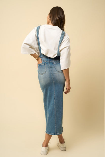 Oaklyn Denim Overall Skirt