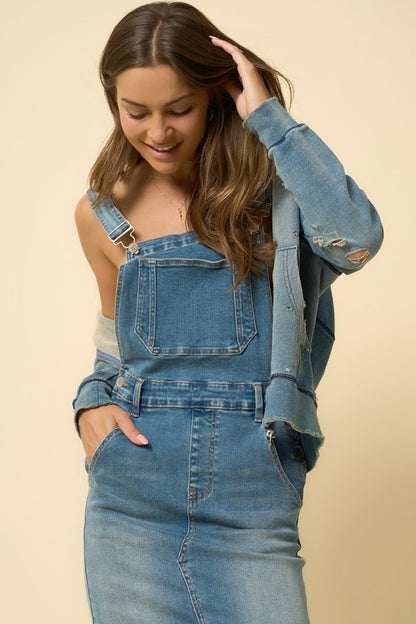 Oaklyn Denim Overall Skirt