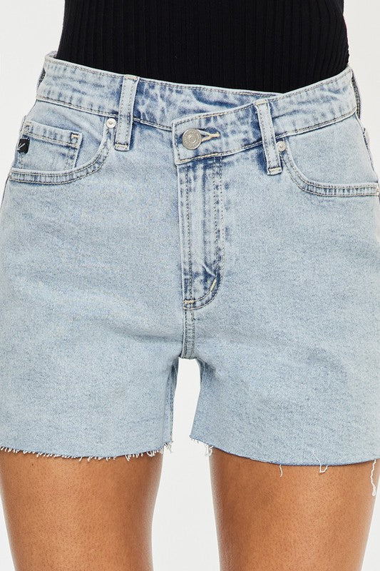 Mallory High Rise Denim Shorts