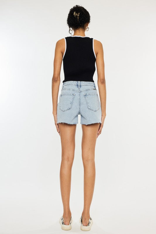 Mallory High Rise Denim Shorts