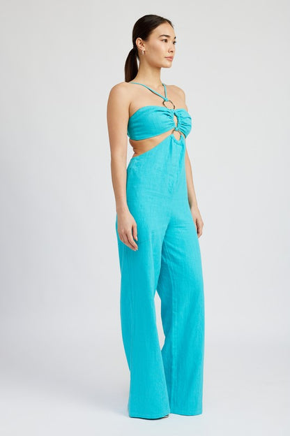 Mara Cutout Halter Jumpsuit