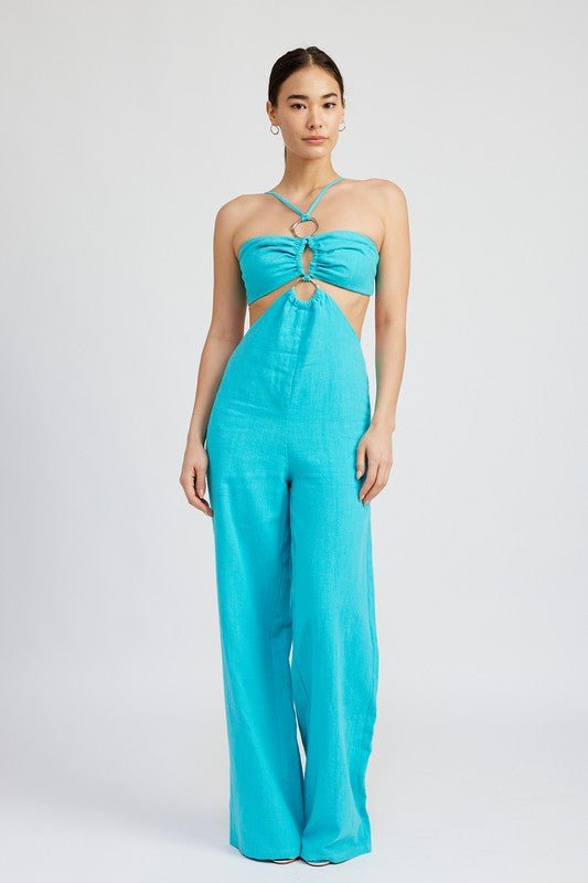 Mara Cutout Halter Jumpsuit