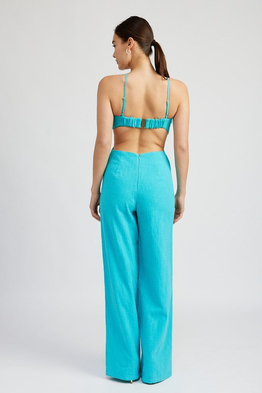 Mara Cutout Halter Jumpsuit