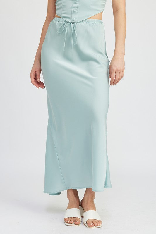 Mina Tie Front Midi Skirt - Set