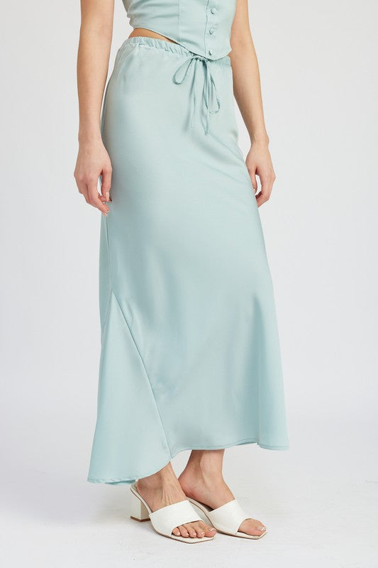 Mina Tie Front Midi Skirt - Set