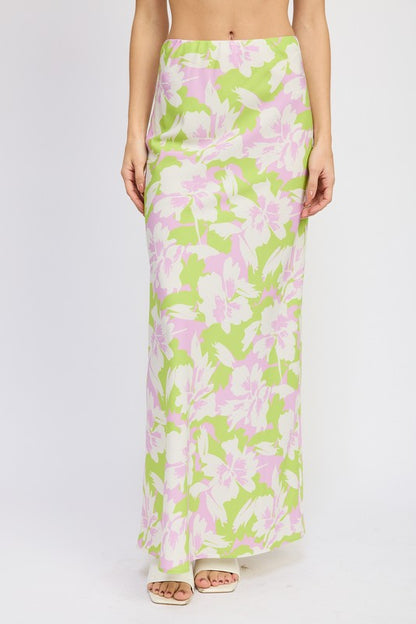 Aemie Tropical Floral Maxi Skirt - Set