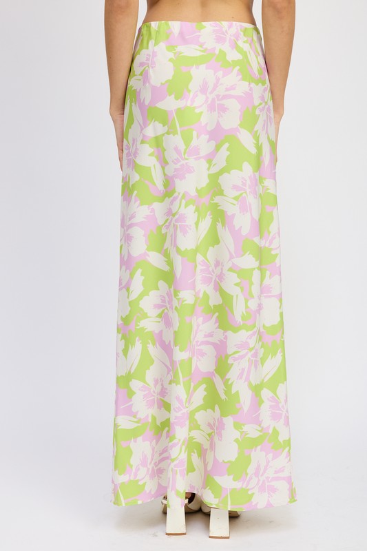 Aemie Tropical Floral Maxi Skirt - Set