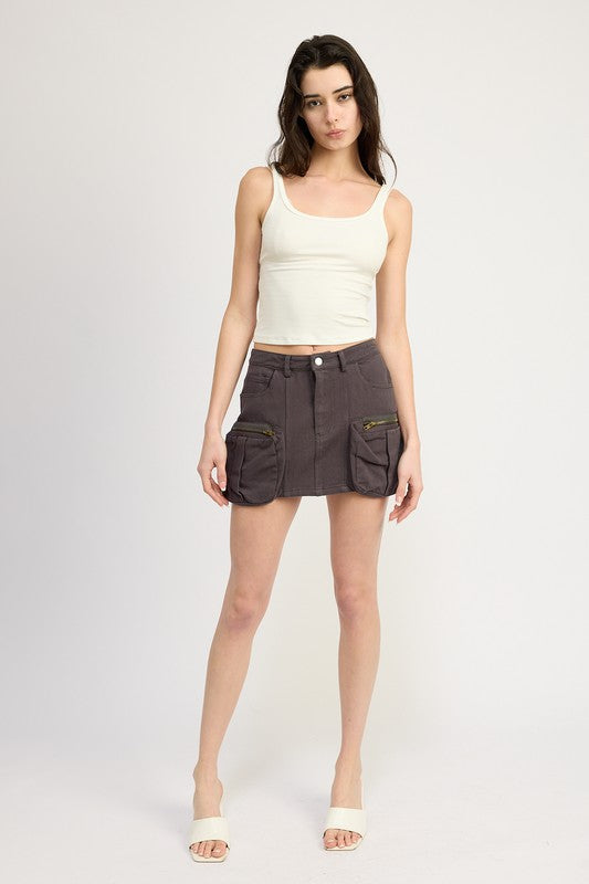 Maren Cargo Mini Skirt