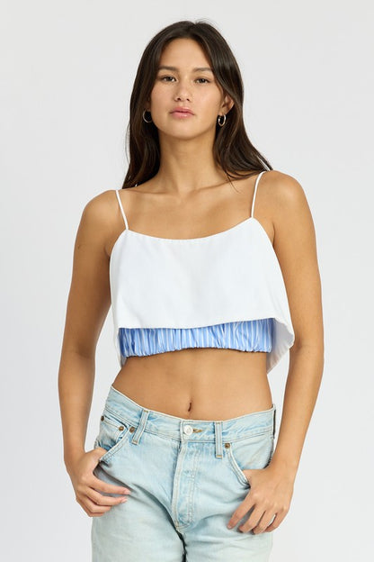 Samantha Abstract Crop Top