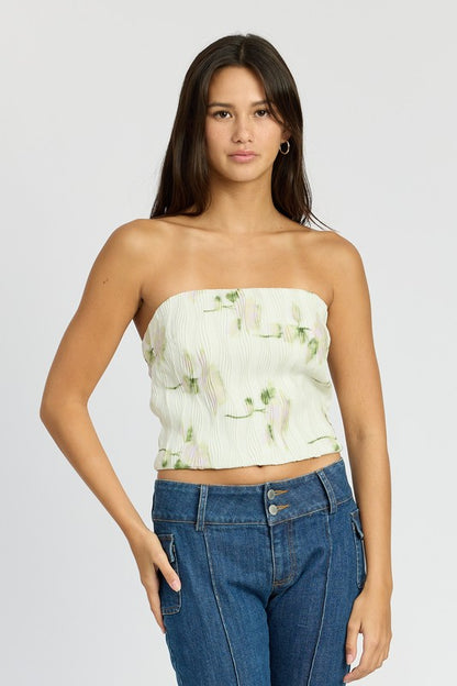 Eve Floral Print Tube Top