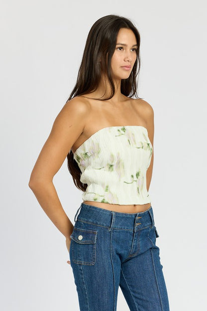 Eve Floral Print Tube Top