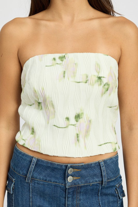 Eve Floral Print Tube Top