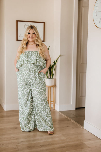 Milani Floral Leaf Jumpsuit