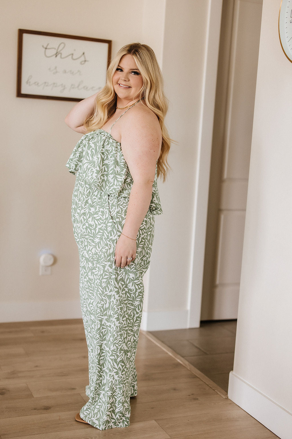 Milani Floral Leaf Jumpsuit