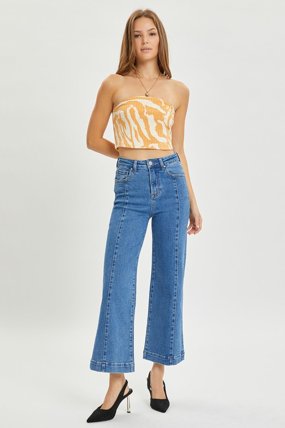 Elissa High Rise Wide Leg Jeans