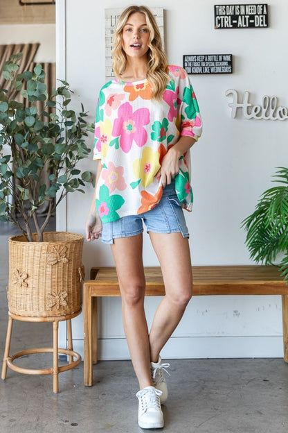 Willow Groovy Print Oversized Tee