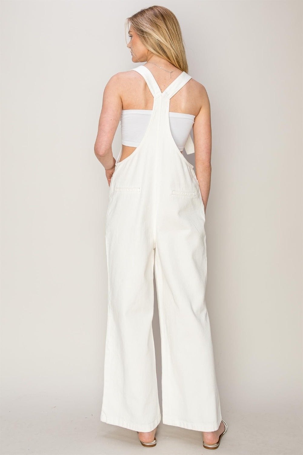 Arabella Twill Knotted Strap Overalls