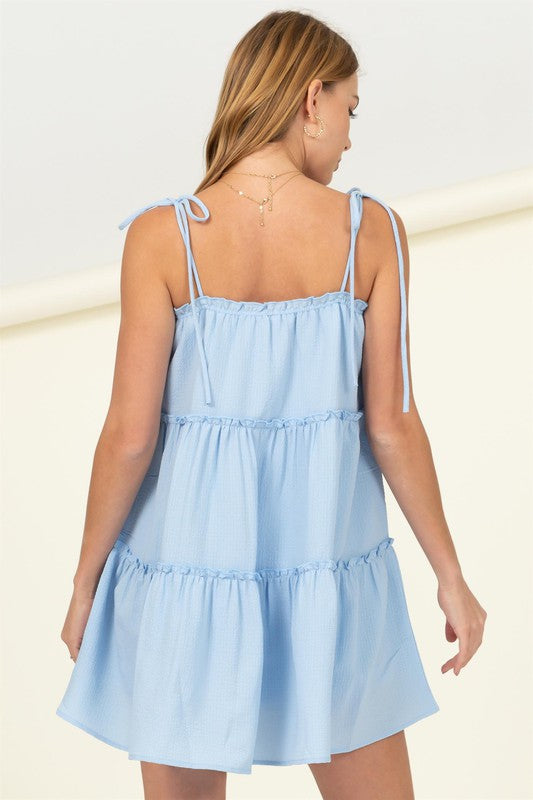 Brooklyn Tiered Tie Strap Mini Dress