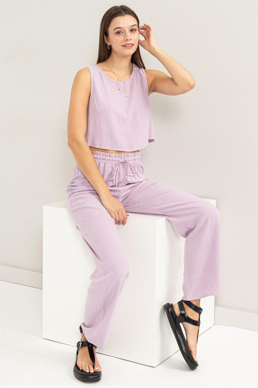 Kinsley Linen Blend Pant Set