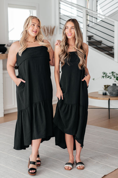 Alessia Tie Back Tiered Maxi Dress